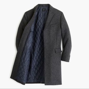 J.CREW men's Charcoal wool blend Winter overcoat